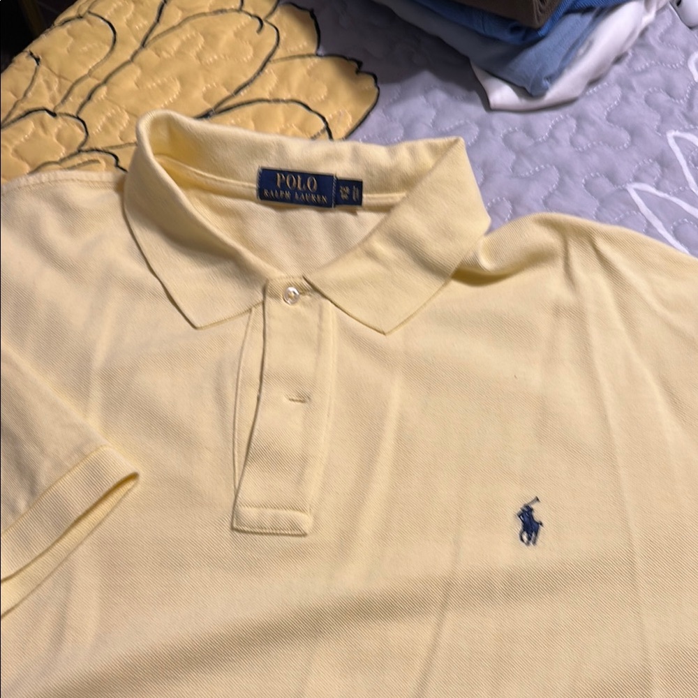 Polo by Ralph Lauren Yellow Polo Shirt Classic Design